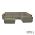 Icon Loungeset 6-zits hoek + hocker small (rechts) Olive Green