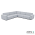 Icon loungeset 8-zits hoek (links) Mouse Grey