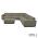 Icon loungeset 8-zits hoek + hocker small (rechts) Olive Green