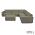 Icon loungeset 8-zits hoek + hocker (rechts) Olive Green