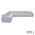 Icon loungeset 10-zits hoek (links) Mouse Grey