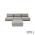 Luxury loungeset straight 330 + hocker Light Taupe