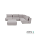 Luxury loungeset corner 230x340 + hocker Steel