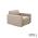 Petit sofa fauteuil Taupe's Touch