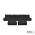 Luxury loungeset straight 440 + 2 hockers Anthracite