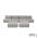 Luxury loungeset straight 440 + 2 hockers Light Taupe