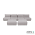 Luxury loungeset straight 440 + 2 hockers Steel