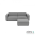Icon deluxe loungeset 3-zits + hocker Steel