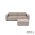 Icon deluxe loungeset 3-zits + hocker Light Taupe
