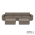 Icon deluxe loungeset 6-zits + 2 hockers Charcoal