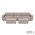 Icon deluxe loungeset 6-zits + 2 hockers small Light Taupe