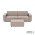 Icon deluxe loungeset 3-zits + hocker small Light Taupe