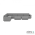 Icon deluxe loungeset 10-zits hoek + 2 hockers S (links) Steel