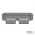 Chill loungeset 6-zits + 2 hockers Steel