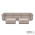 Chill loungeset 6-zits + 2 hockers Light Taupe