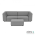Chill loungeset 3-zits + hocker small Steel