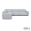 Icon loungeset 6-zits hoek (links) Mouse Grey