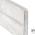 Berton©-motiefplaat smal wit/grijs H26 x D3,5 x L184 cm blokhutprofiel
