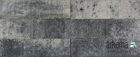 Linea 12,5x12,5x45 cm grijs/zwart