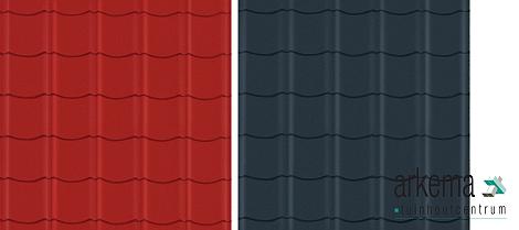 Easy-pan rood glans Plaat 86x113,5cm Werkende oppervlakte: 0,86m²