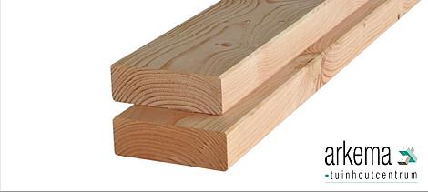 Balken douglas 45x145x5000mm gedroogd en geschaafd