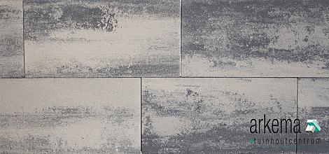 H2O square 40x80x5 cm nero/grey