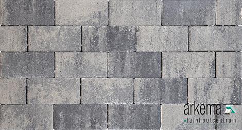 Design brick 6 cm nero/grey mini facet komo