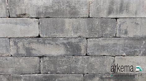 Linea trommel 15x15x60 cm grijs/zwart