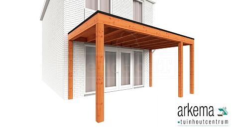 Aanbouwveranda Modena 4700x3000x2700mm (bxdxh) rechts