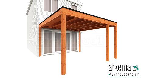 Aanbouwveranda Modena 4050x4850x2700mm (bxdxh) rechts