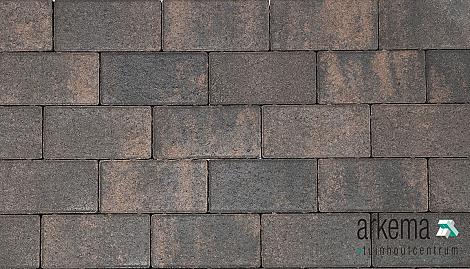 Nature top betonklinker 6 cm rusty black mini facet komo