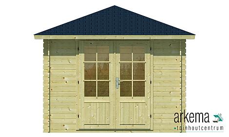 Blokhut - Tuinhuis 28mm Halvar Prijs exclusief dakbedekking - dient apart besteld te worden