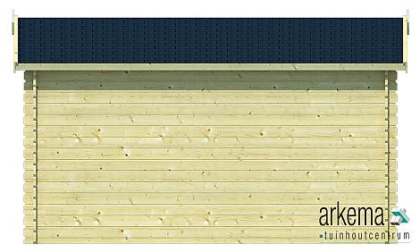 Blokhut - Tuinhuis 28mm Arne Prijs exclusief dakbedekking - dient apart besteld te worden
