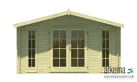 Blokhut - Tuinhuis - Home Office 44mm Laula Prijs exclusief dakbedekking - dient apart besteld te worden