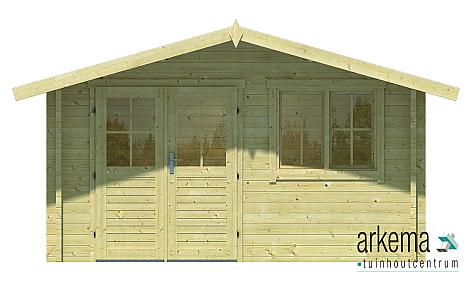 Blokhut - Tuinhuis - Home Office 58mm Rorik Prijs exclusief dakbedekking - dient apart besteld te worden