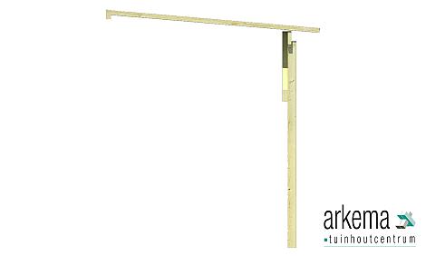 Zijluifel B150xD275cm Prijs exclusief dakbedekking - dient apart besteld te worden