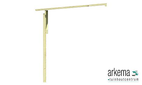 Zijluifel B150xD275cm Prijs exclusief dakbedekking - dient apart besteld te worden