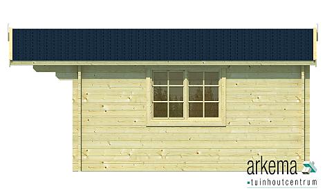 Blokhut - Tuinhuis - Home Office 44mm Inge Prijs exclusief dakbedekking - dient apart besteld te worden