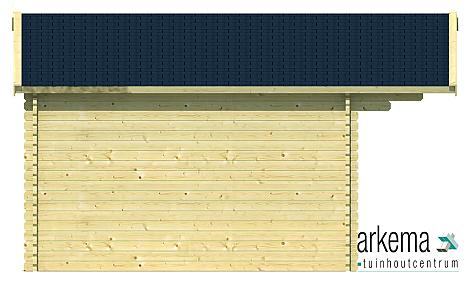 Blokhut - Tuinhuis - Home Office 44mm Gustav Prijs exclusief dakbedekking - dient apart besteld te worden