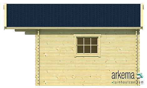 Blokhut - Tuinhuis - Home Office 44mm Gustav Prijs exclusief dakbedekking - dient apart besteld te worden