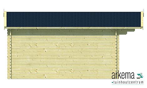 Blokhut - Tuinhuis - Home Office 44mm Laula Prijs exclusief dakbedekking - dient apart besteld te worden