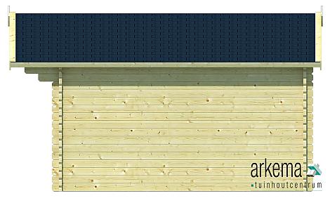 Blokhut - Tuinhuis - Home Office 44mm Ulrik Prijs exclusief dakbedekking - dient apart besteld te worden