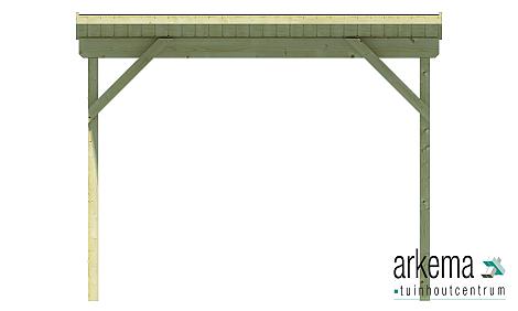 Zijluifel B150xD275cm Prijs exclusief dakbedekking - dient apart besteld te worden