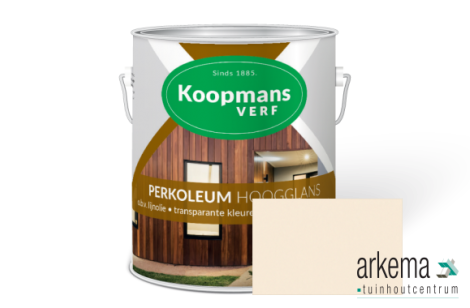 Koopmans Perkoleum Hoogglans Dekkend 9001 Crémewit 2,5 L