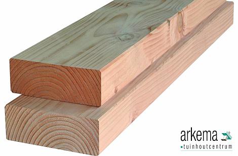 Balken douglas 65x210x4000mm gedroogd en geschaafd