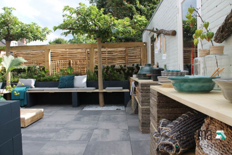 Plaza Plus F30 60x60x6 Grijs-zwart