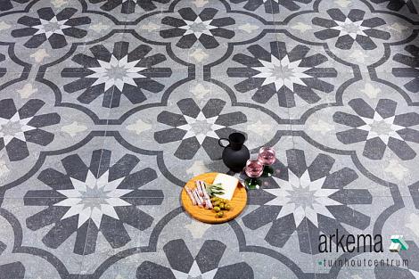 GeoCeramica® 80x80x4 Elios Decoro Tulipani