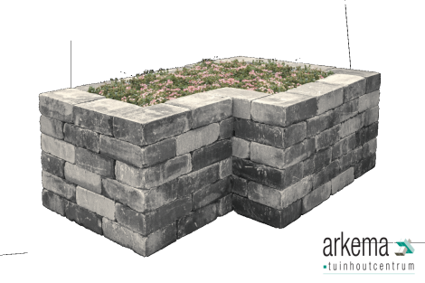 TUMBELWALL GETR. 30X20X10CM MATTERHORN