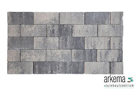 Design brick 6 cm nero/grey komo