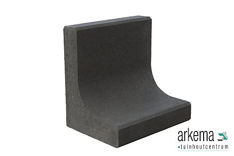 L-ELEMENT ZWART 80X40X40CM